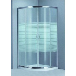 ROMEO - ΚΑΜΠΙΝΑ ΓΩΝΙΑΚΗ ΣΧΕΤΗ 80*80 ΧΡΩΜΕ - ΓΥΑΛΙ ΜΕ ΓΡΑΜΜΕΣ